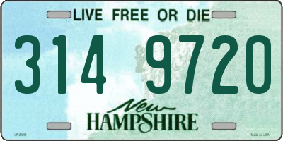 NH license plate 3149720