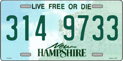 NH license plate 3149733