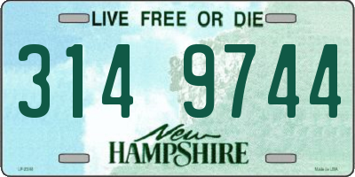 NH license plate 3149744