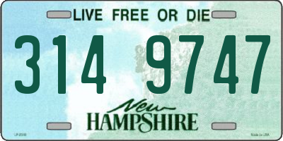 NH license plate 3149747
