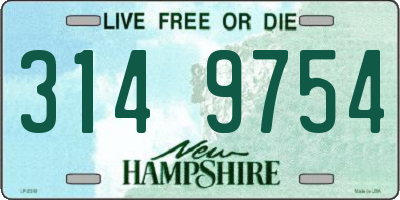NH license plate 3149754