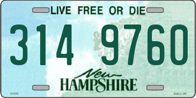 NH license plate 3149760