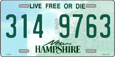 NH license plate 3149763