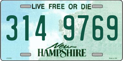 NH license plate 3149769