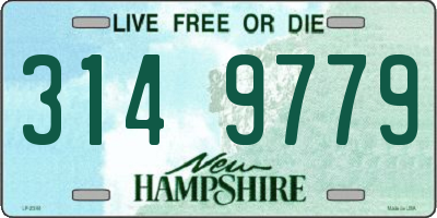 NH license plate 3149779