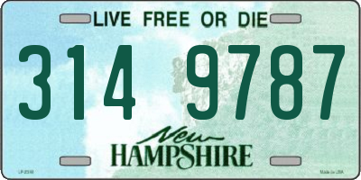 NH license plate 3149787