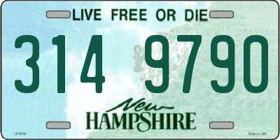 NH license plate 3149790