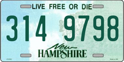 NH license plate 3149798