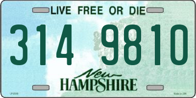 NH license plate 3149810