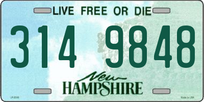 NH license plate 3149848