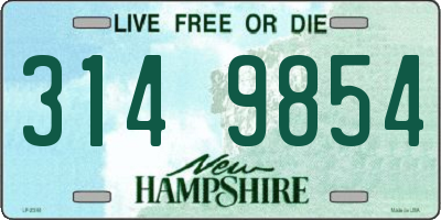 NH license plate 3149854