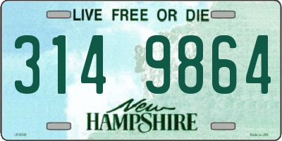 NH license plate 3149864