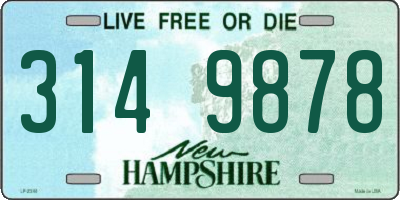 NH license plate 3149878
