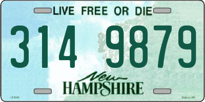 NH license plate 3149879
