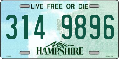 NH license plate 3149896