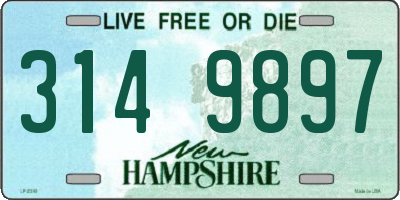 NH license plate 3149897