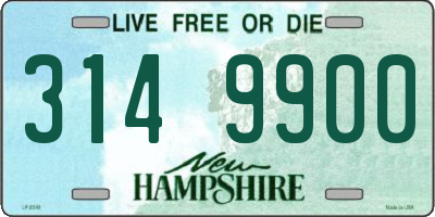 NH license plate 3149900