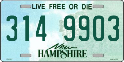 NH license plate 3149903