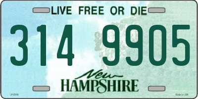 NH license plate 3149905