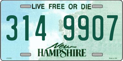NH license plate 3149907