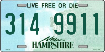 NH license plate 3149911