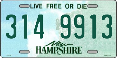 NH license plate 3149913