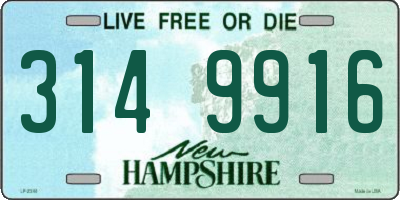 NH license plate 3149916