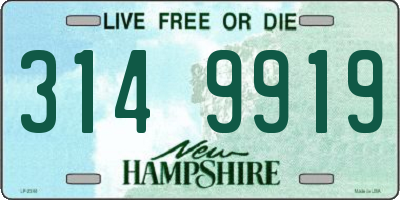 NH license plate 3149919