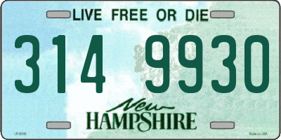 NH license plate 3149930