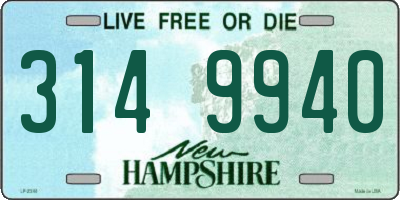 NH license plate 3149940
