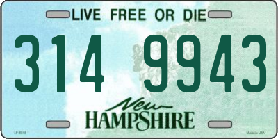 NH license plate 3149943