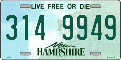 NH license plate 3149949