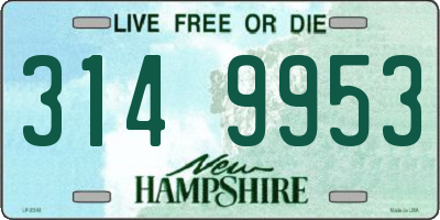 NH license plate 3149953