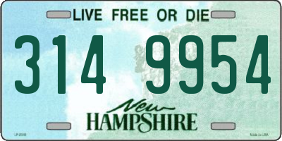 NH license plate 3149954