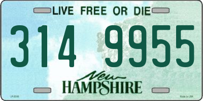 NH license plate 3149955