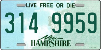 NH license plate 3149959
