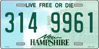 NH license plate 3149961