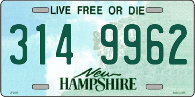 NH license plate 3149962