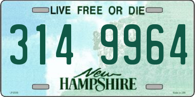 NH license plate 3149964
