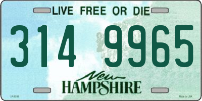 NH license plate 3149965