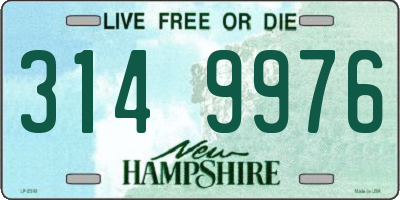 NH license plate 3149976
