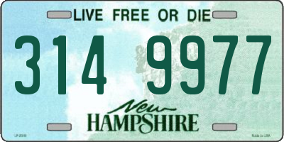 NH license plate 3149977