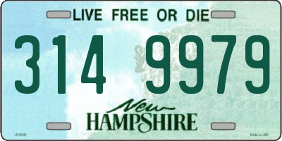 NH license plate 3149979
