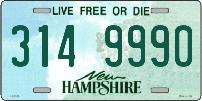 NH license plate 3149990