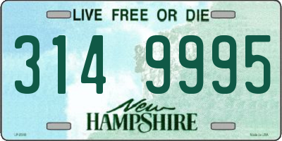 NH license plate 3149995