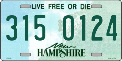 NH license plate 3150124