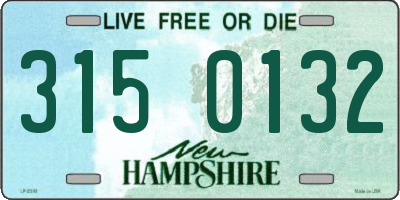 NH license plate 3150132