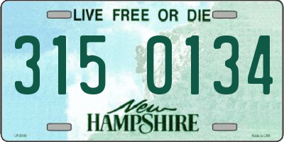 NH license plate 3150134