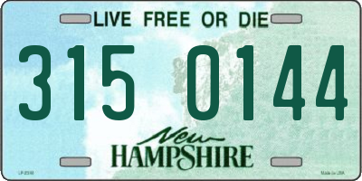 NH license plate 3150144