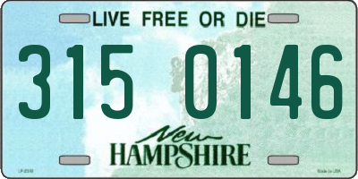 NH license plate 3150146